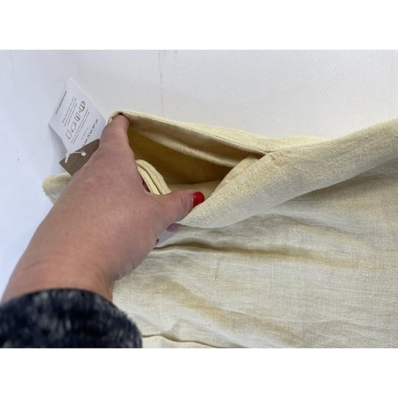 VTG 80s Linen Pleated Pull On Trouser Pants Plus Size 14 - Picture 7 of 9